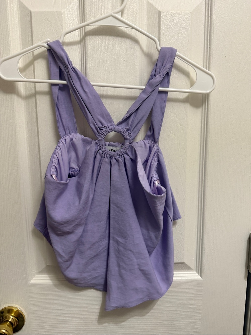 DO+BE Lavender Ring-Back Tank with Wide Straps